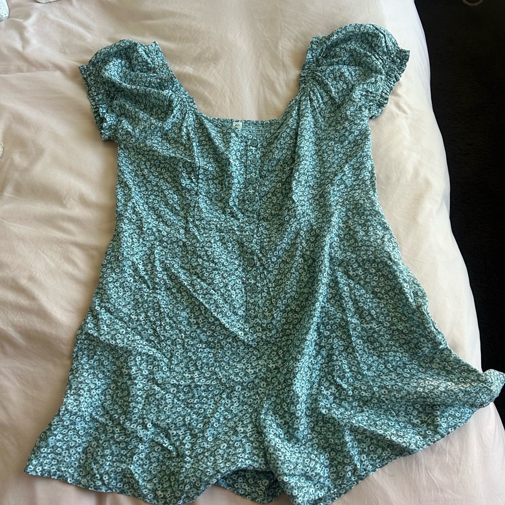 Floral Blue Women's Top